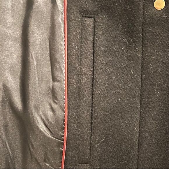 Vince Camuto Womens Plus Size Chain-Belt Walker Coat Wool Blend Black 2X NWT - Picture 7 of 10